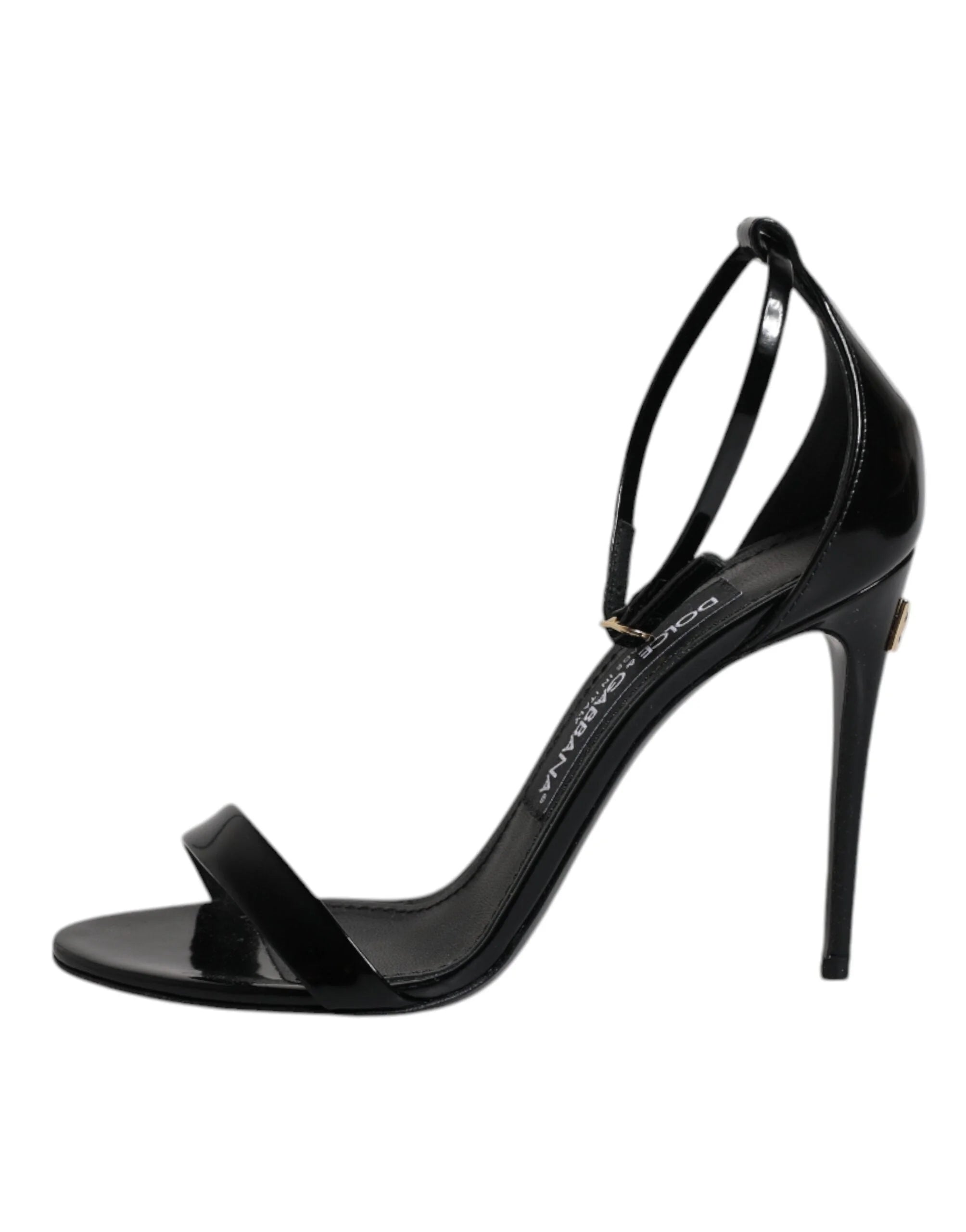 Dolce & Gabbana Black KEIRA Heels Ankle Strap Sandals Shoes - EU35.5/US5 - Sandals