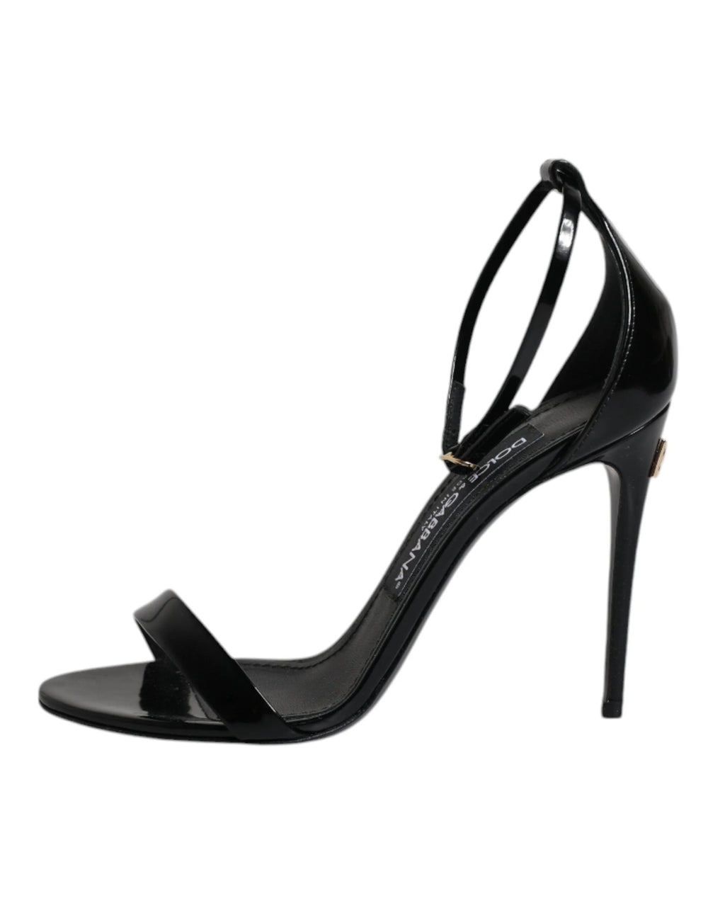 Dolce & Gabbana Black KEIRA Heels Ankle Strap Sandals Shoes - EU35.5/US5 - Sandals