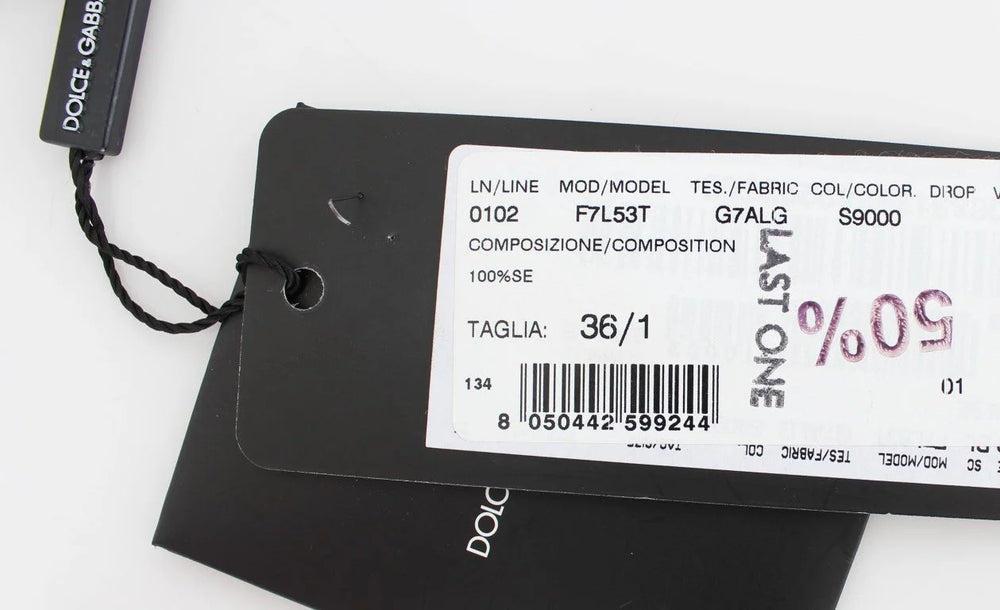 Dolce & Gabbana Black Key Floral Print Silk Blouse Top - IT36 | XS - Blouses