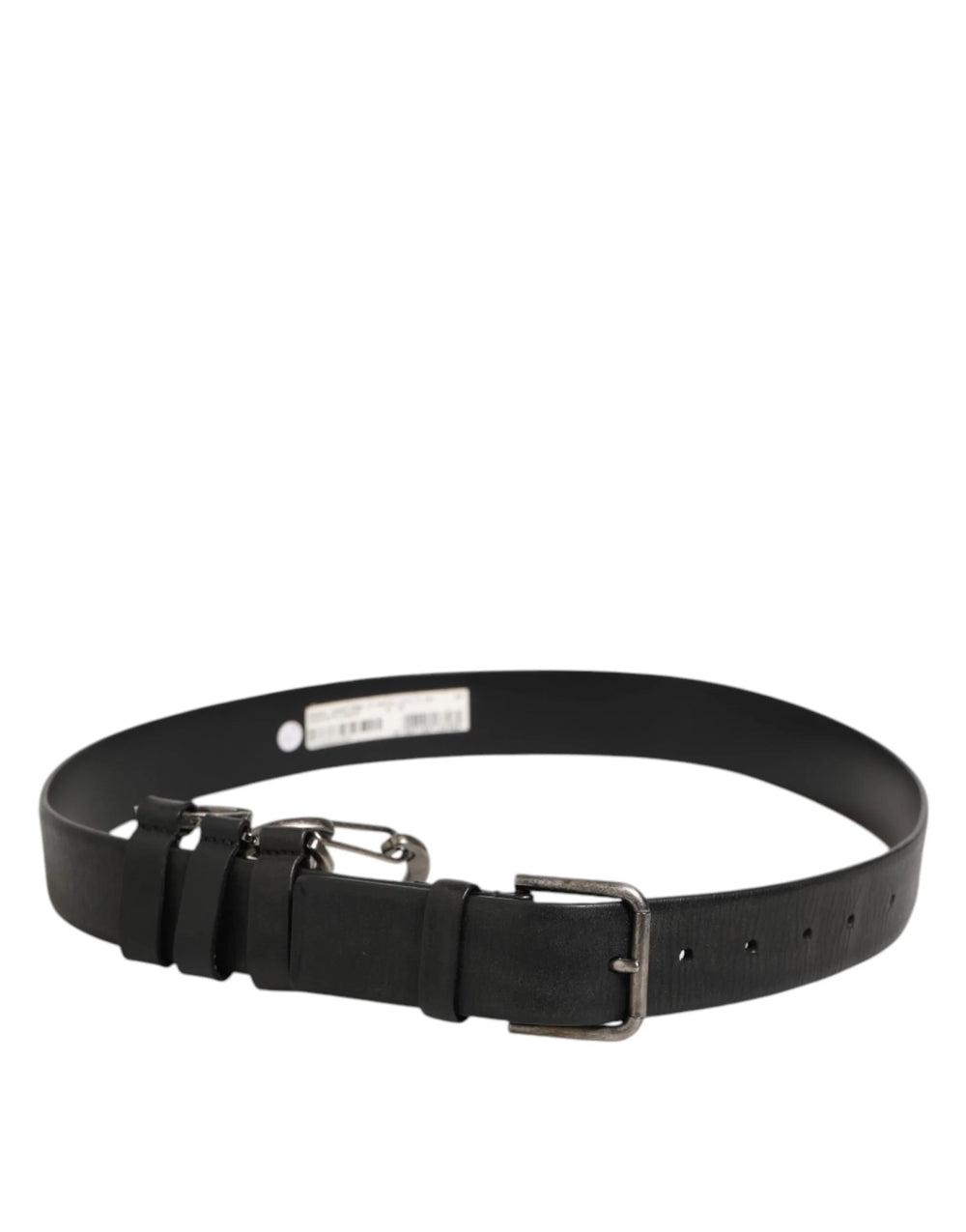 Dolce & Gabbana Black Key Ring Clip Attachments Buckle Belt - 90 cm / 36 Inches - Belts