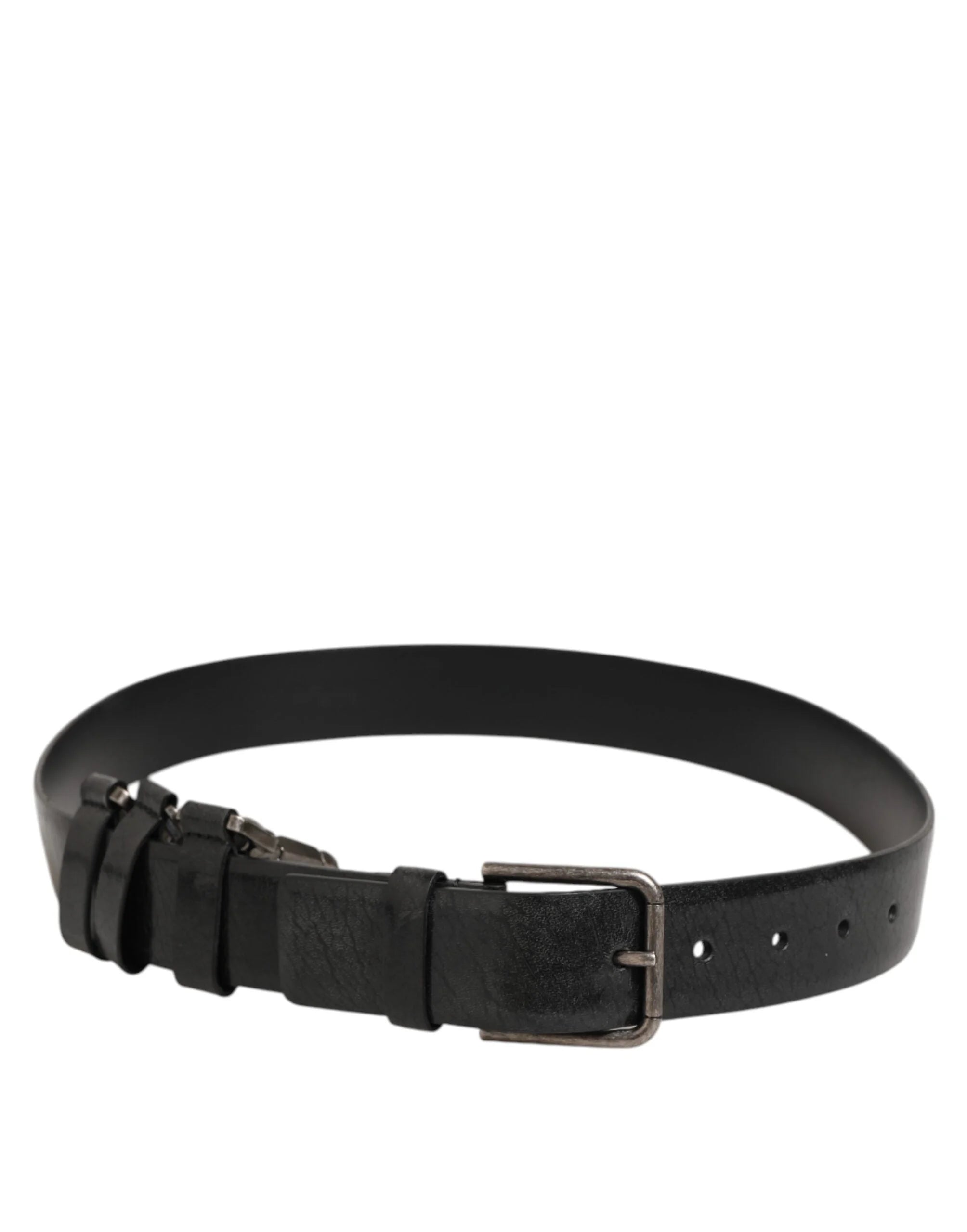Dolce & Gabbana Black Key Ring Clip Attachments Buckle Belt - 90 cm / 36 Inches - Belts