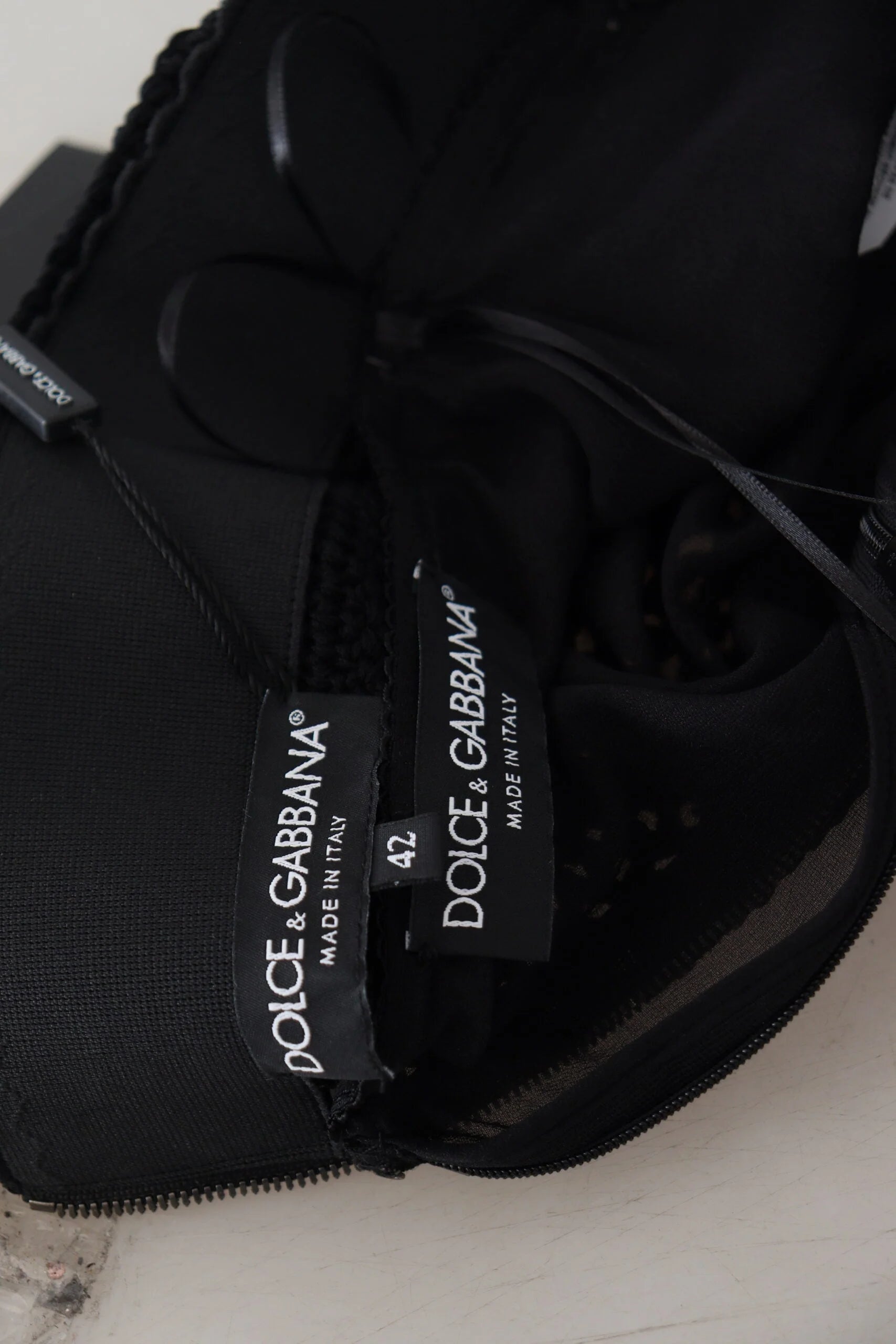 Dolce & Gabbana Black Knitted Cotton High Waist Mermaid Skirt - IT42|M - Skirts