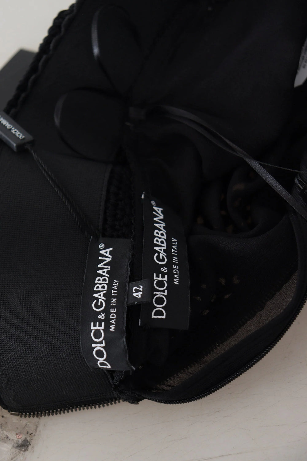 Dolce & Gabbana Black Knitted Cotton High Waist Mermaid Skirt - IT42|M - Skirts