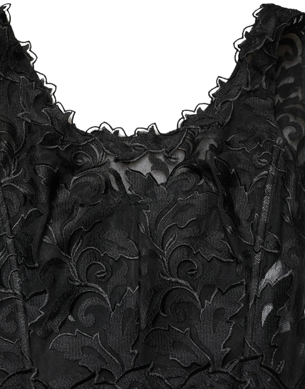 Dolce & Gabbana Black Lace Full Length Evening Gown Dress - IT42|M