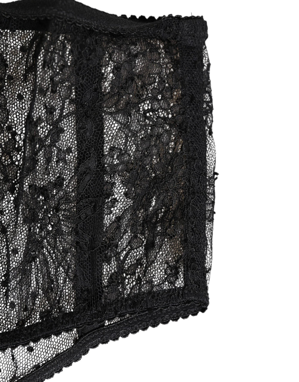 Dolce & Gabbana Black Lace Polka Dot Mesh High Waist Underwear - IT2 | S - Briefs