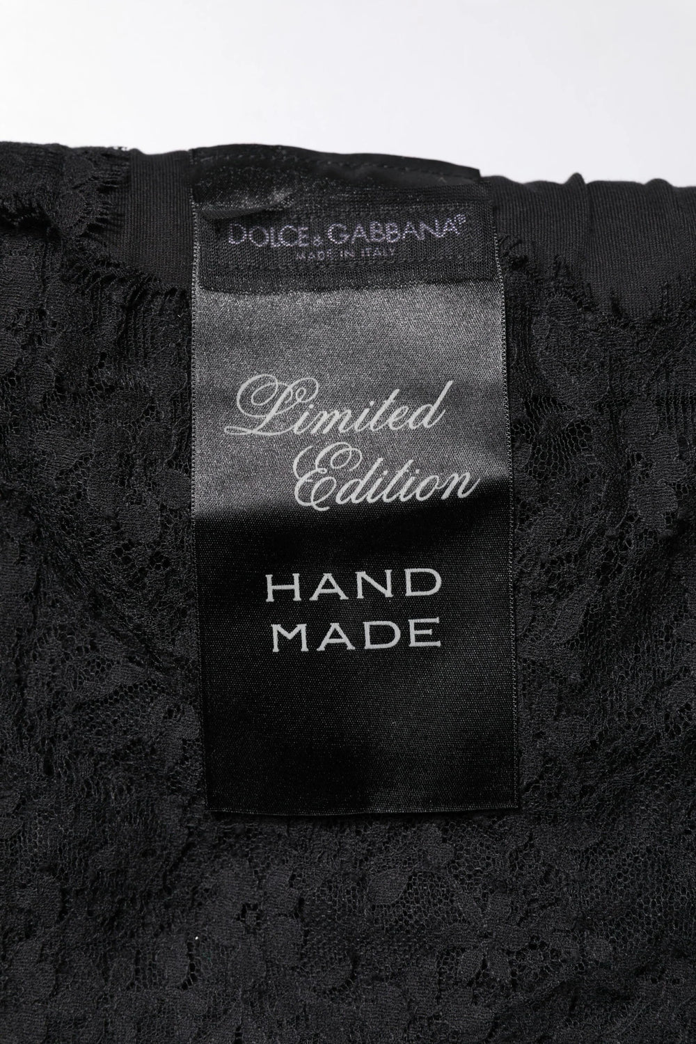 Dolce & Gabbana Black Lace Sheer Sacred Heart Crew Neck Top - IT40|S - T-Shirts