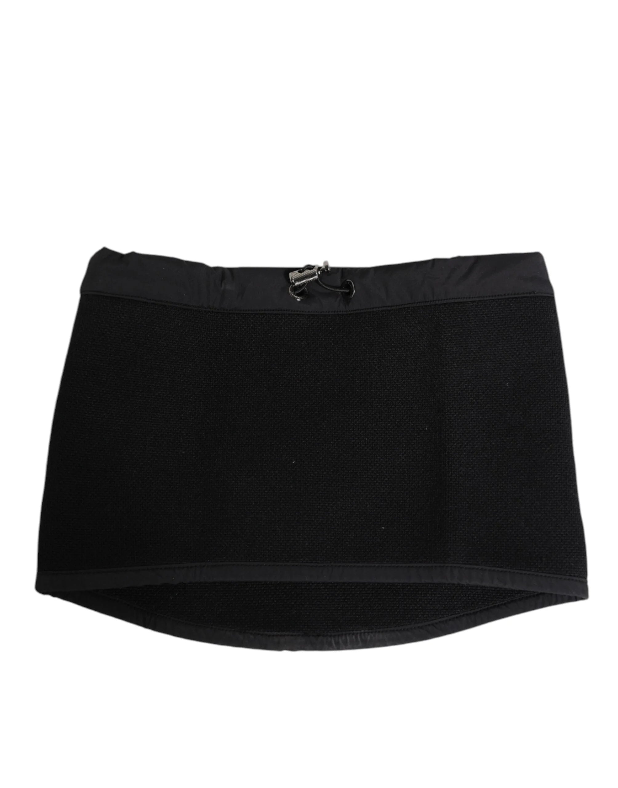 Dolce & Gabbana Black Lace Stole Knitted DG Logo Men One Size Scarf - Scarves & Shawls