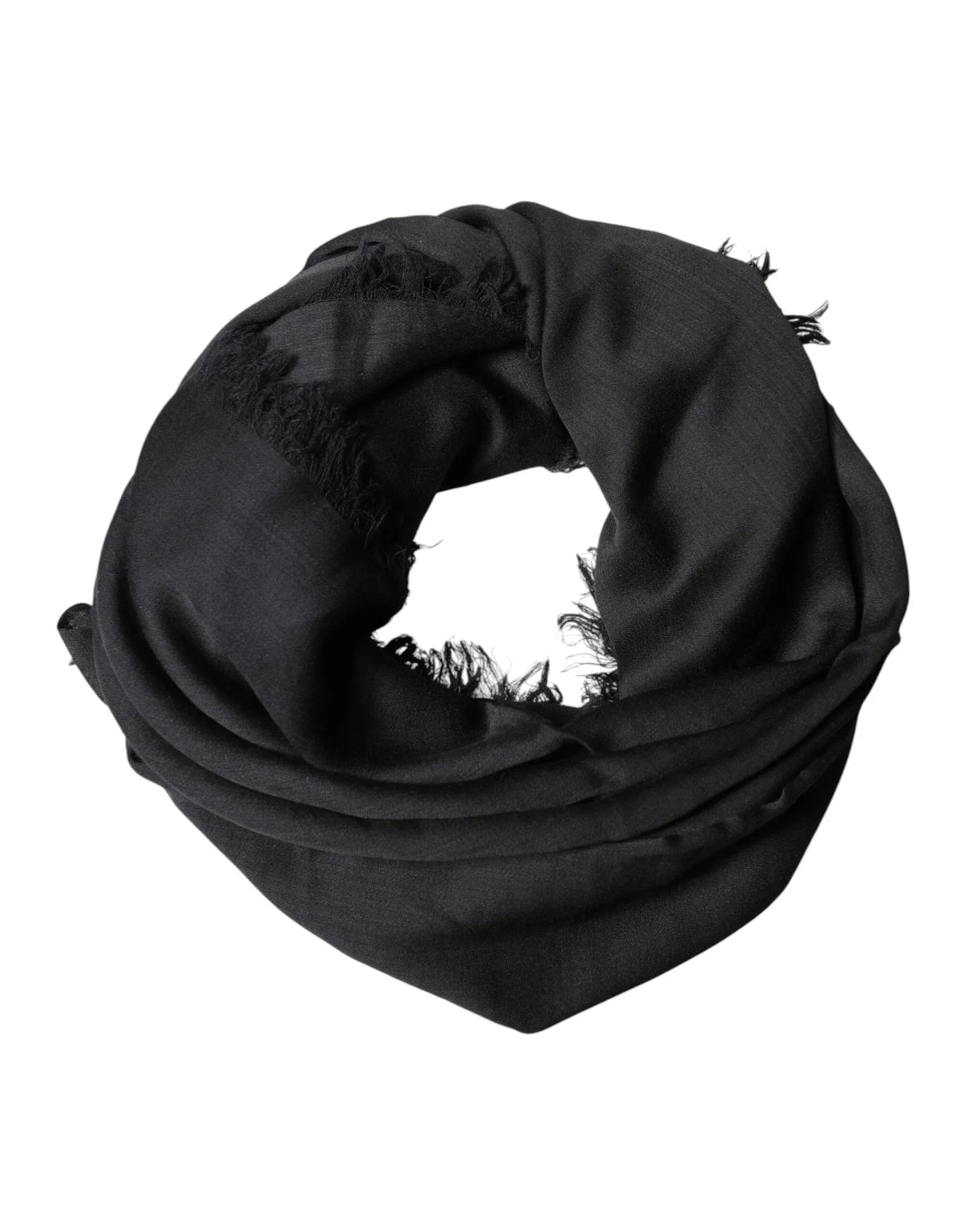 Dolce & Gabbana Black Lace Stole Neck Wrap Shawl Scarf