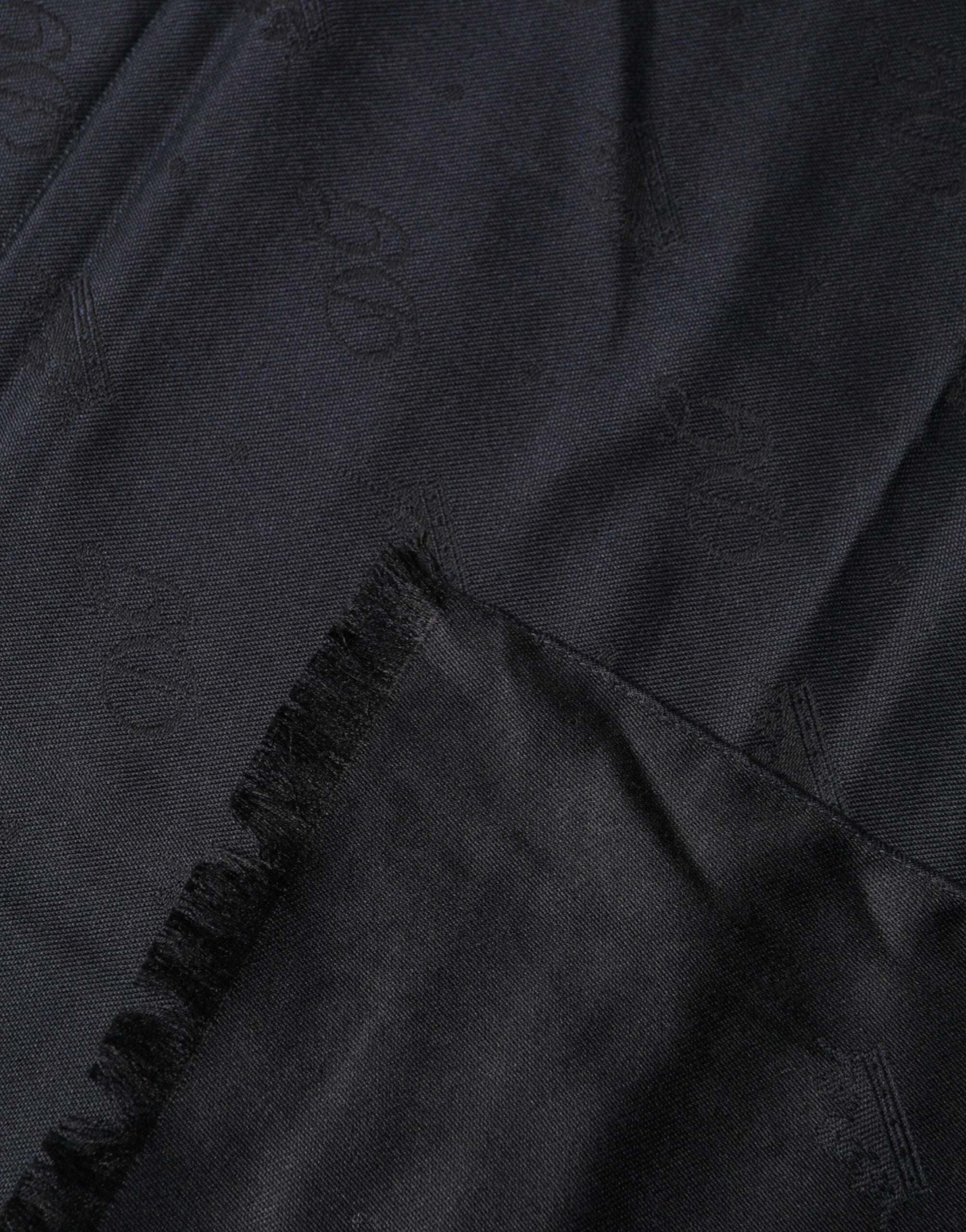 Dolce & Gabbana Black Lace Stole Silk NeckWrap Shawl Scarf