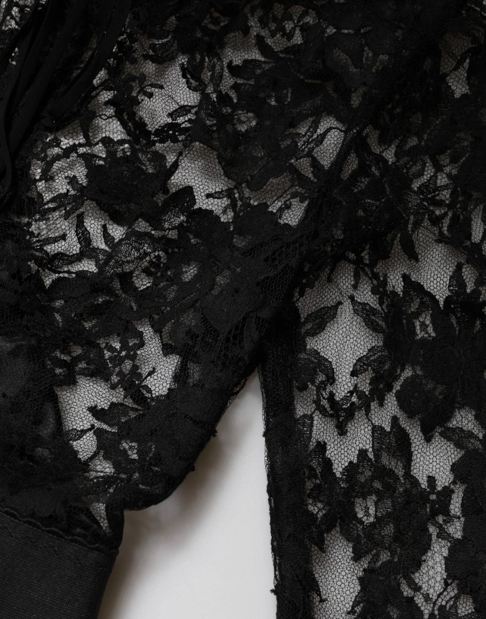 Dolce & Gabbana Black Lace Trim Cotton Sheath Midi Dress - IT40|S