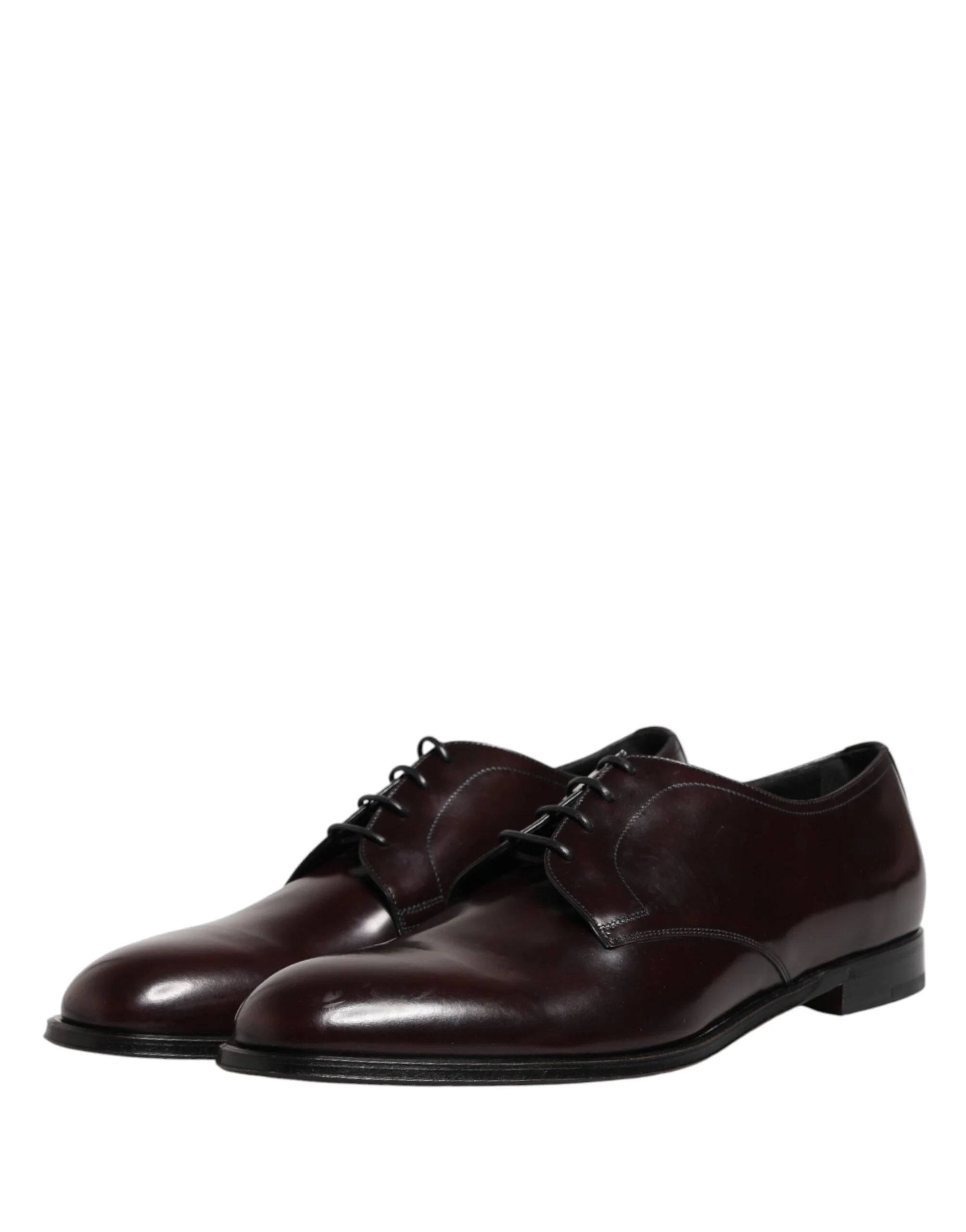 Dolce & Gabbana Svarta Läder/Dress/Derby Skor Herr - EU49/US16
