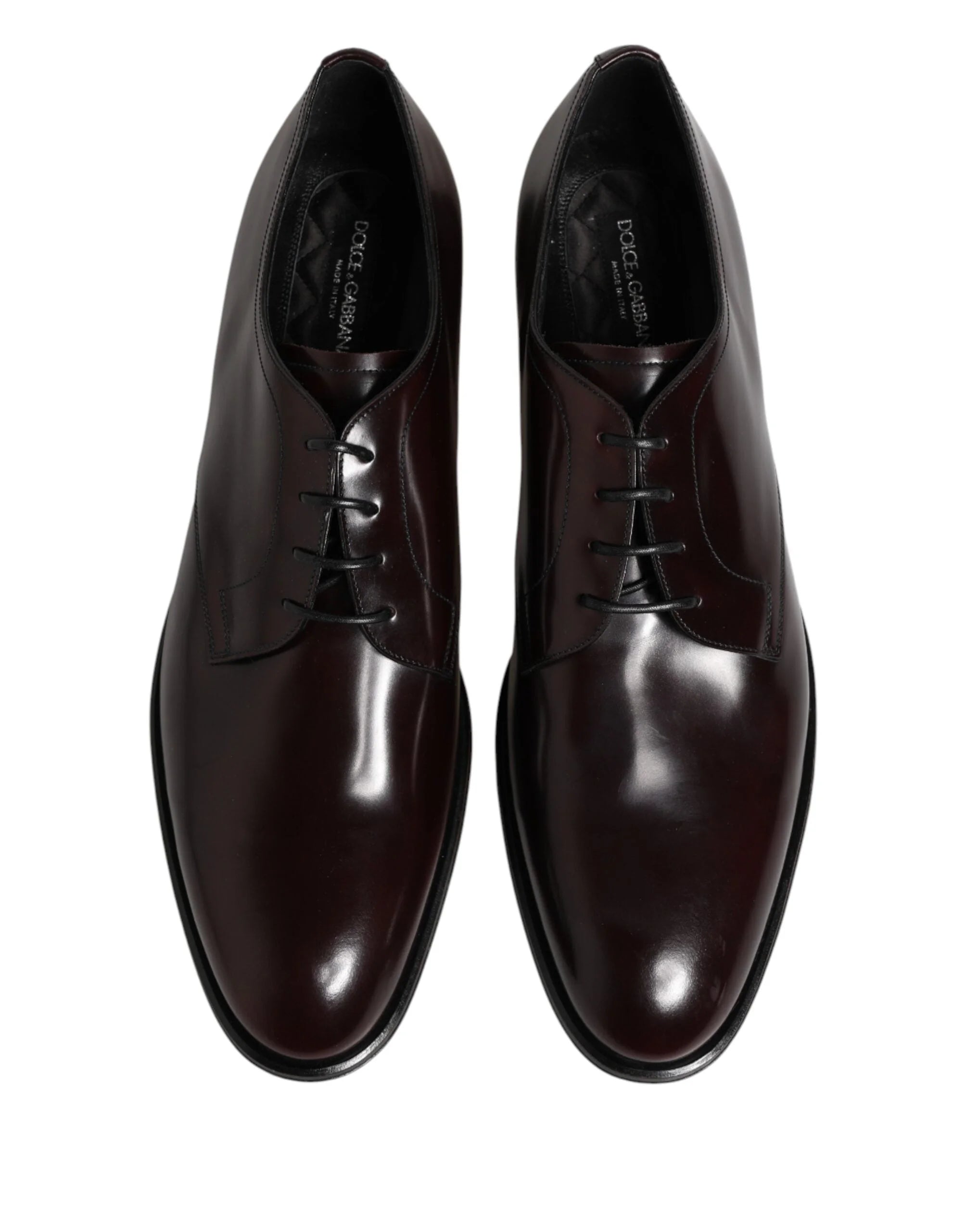 Dolce & Gabbana Svarta Läder/Dress/Derby Skor Herr - EU49/US16