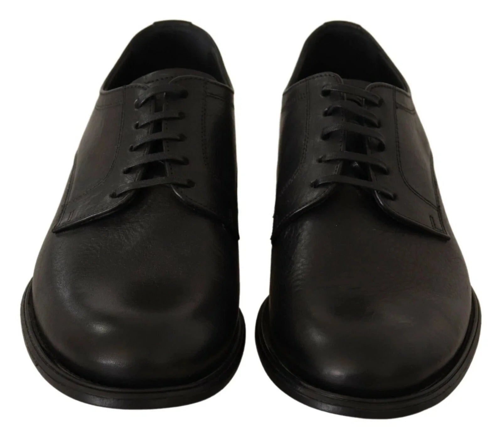 Dolce & Gabbana Black Lace Up Leather Men Formal Derby Shoes - EU40/US7 - Shoes