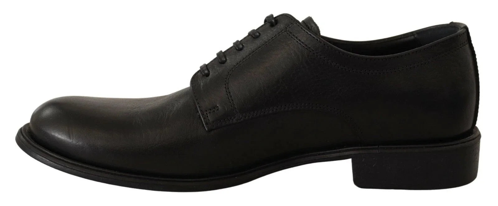 Dolce & Gabbana Black Lace Up Leather Men Formal Derby Shoes - EU40/US7 - Shoes