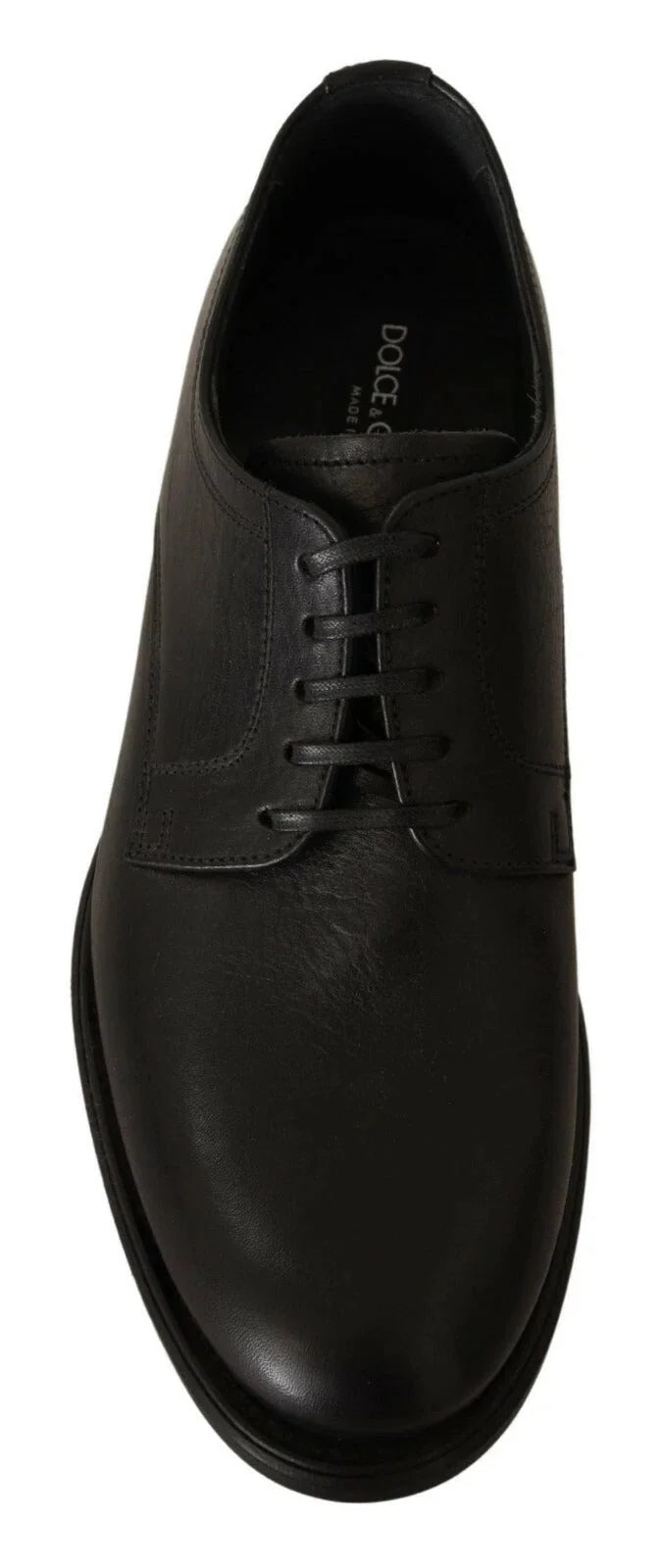 Dolce & Gabbana Black Lace Up Leather Men Formal Derby Shoes - EU40/US7 - Shoes