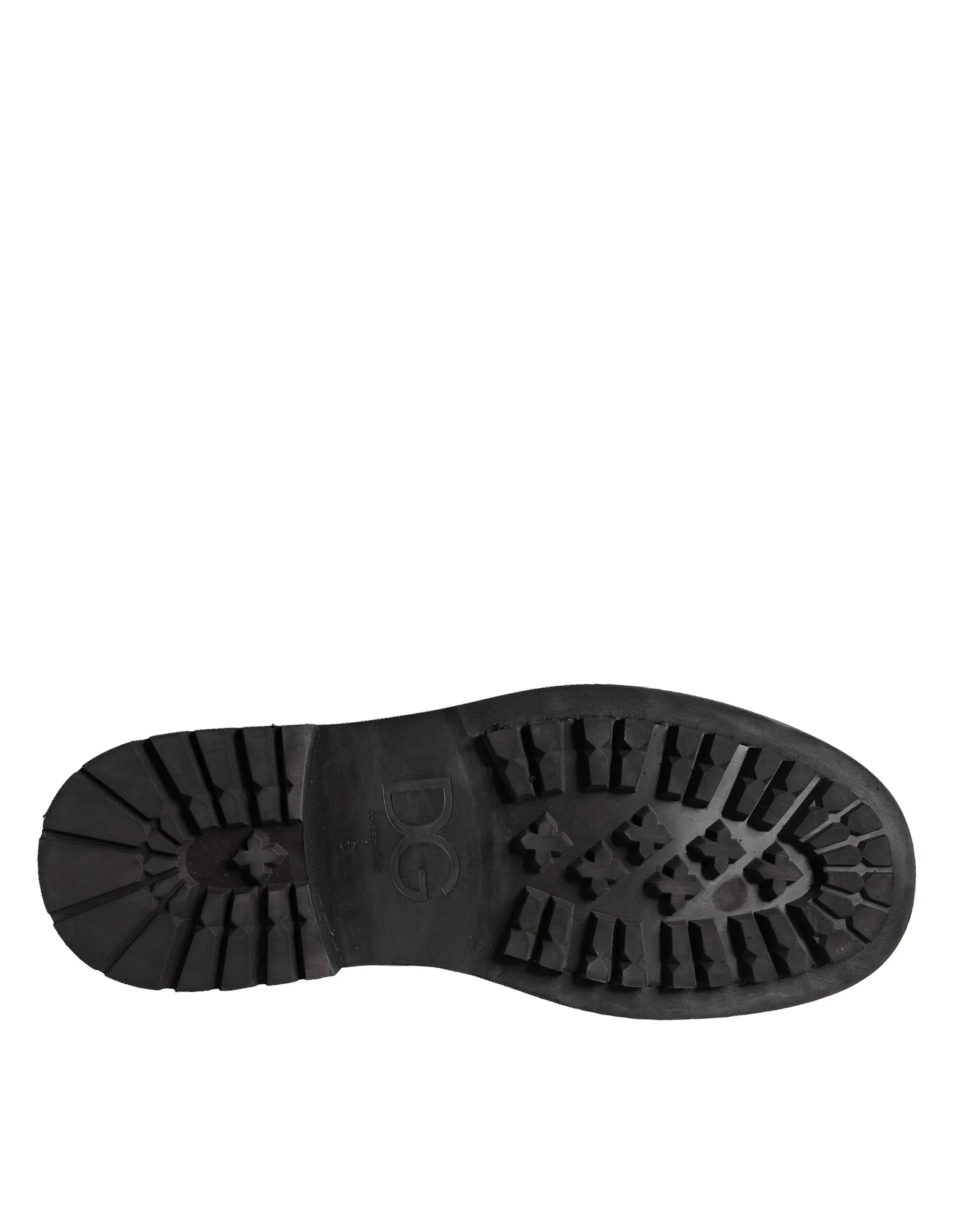 Dolce & Gabbana Black Lace Up Mid Calf Boots Men Shoes - EU40/US7 - Boots