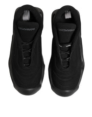 Dolce & Gabbana Black Lace Up Wave Low Top Men Sneaker Shoes - EU44/US11 - Sneakers
