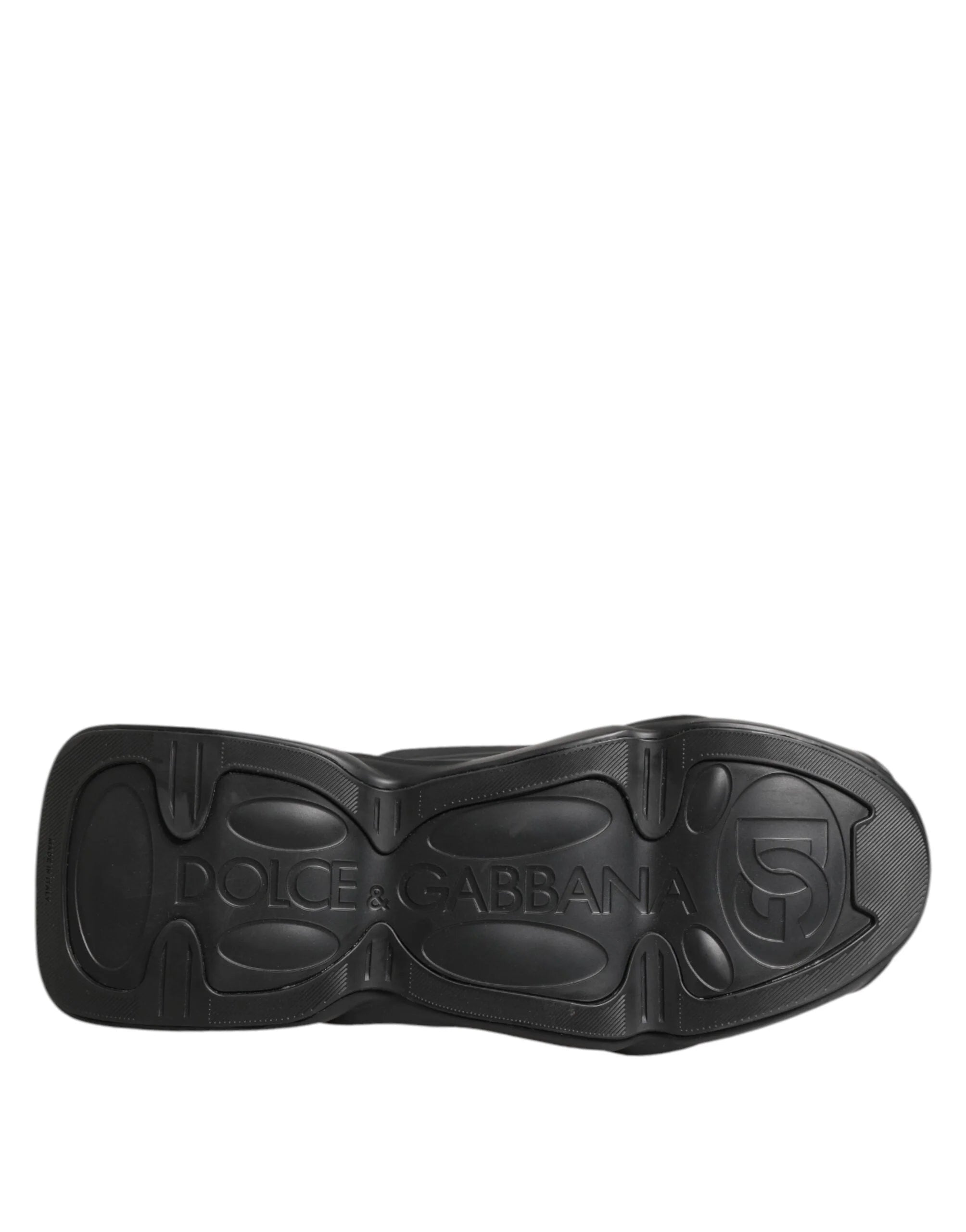 Dolce & Gabbana Black Lace Up Wave Low Top Men Sneaker Shoes - EU44/US11 - Sneakers