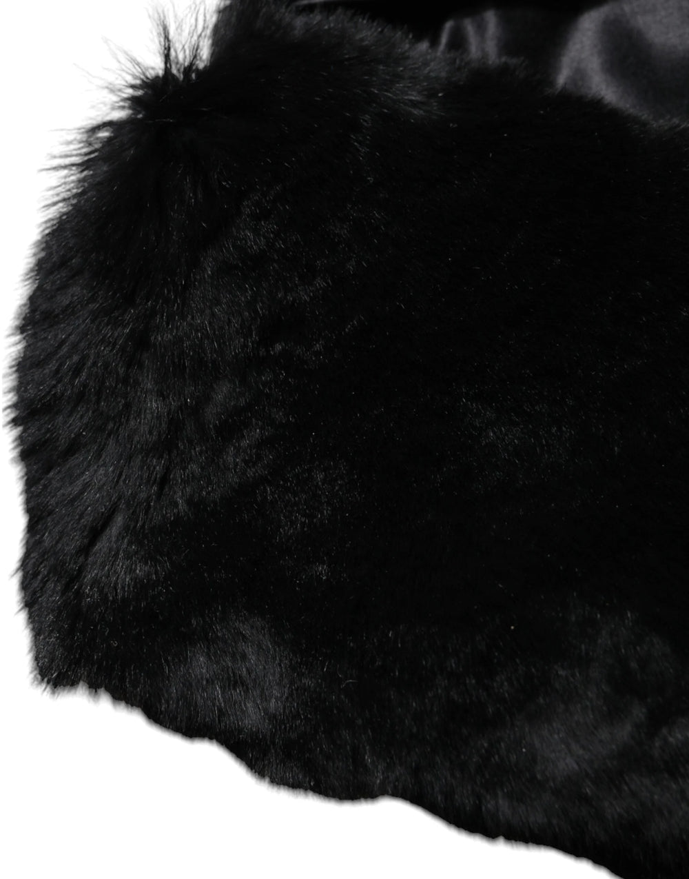 Dolce & Gabbana Black Lamb Fur Collar Women Neck Wrap Scarf - IT40|S