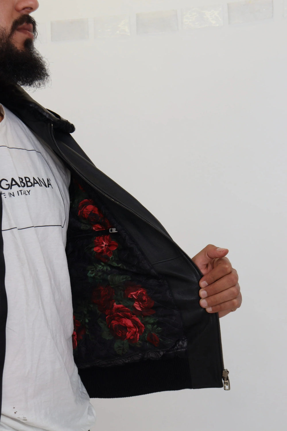 Dolce & Gabbana Black Lamb Leather Collared Men Coat Jacket - IT52 | L - Sport Jackets