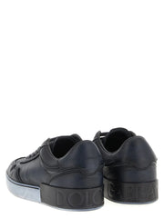 Dolce & Gabbana Black Lamb Leather Low Top Sneakers - EU 40 | US 7