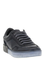 Dolce & Gabbana Black Lamb Leather Low Top Sneakers - EU 40 | US 7