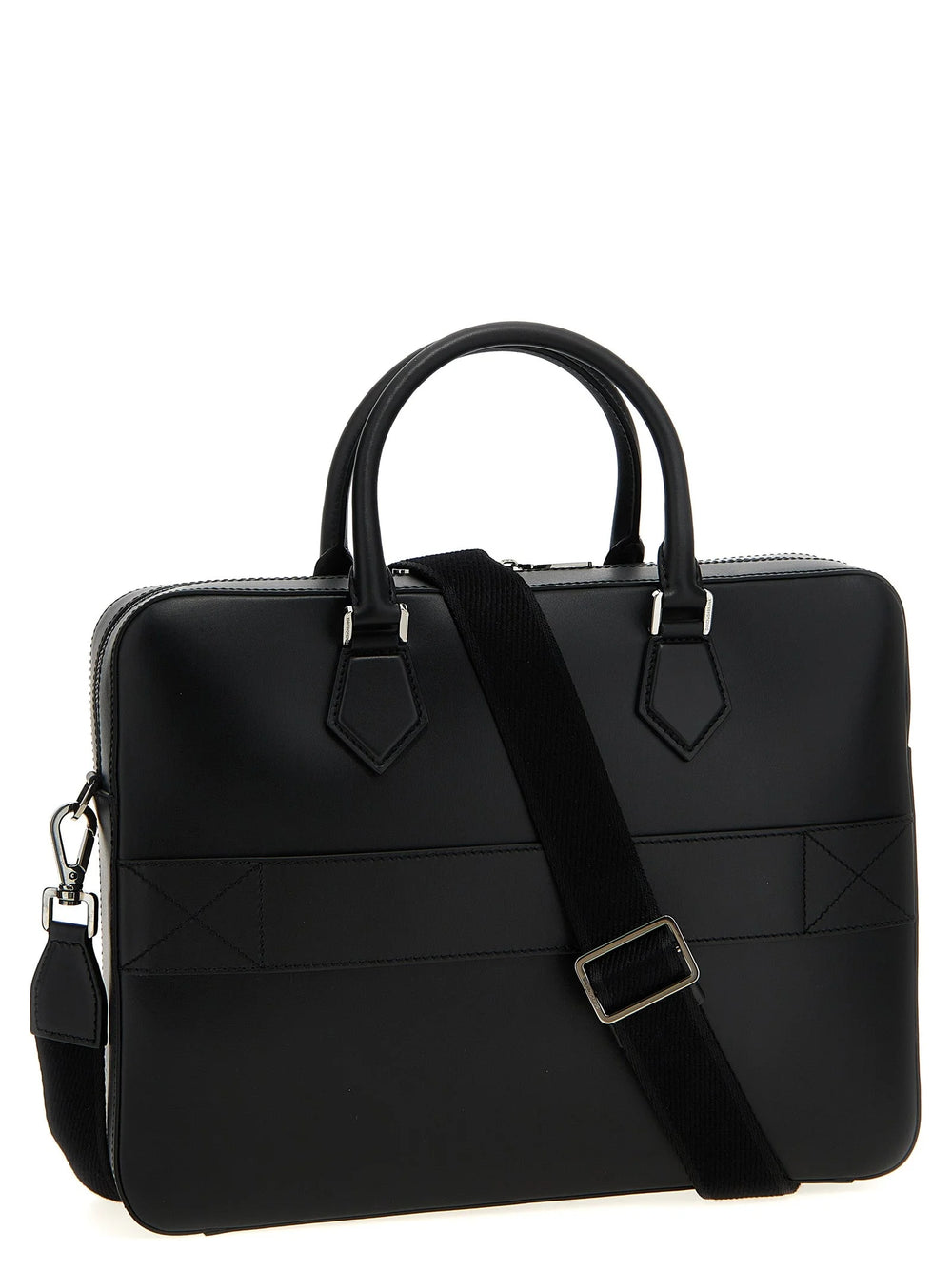 Dolce & Gabbana Black Lamb Leather Tote Bag