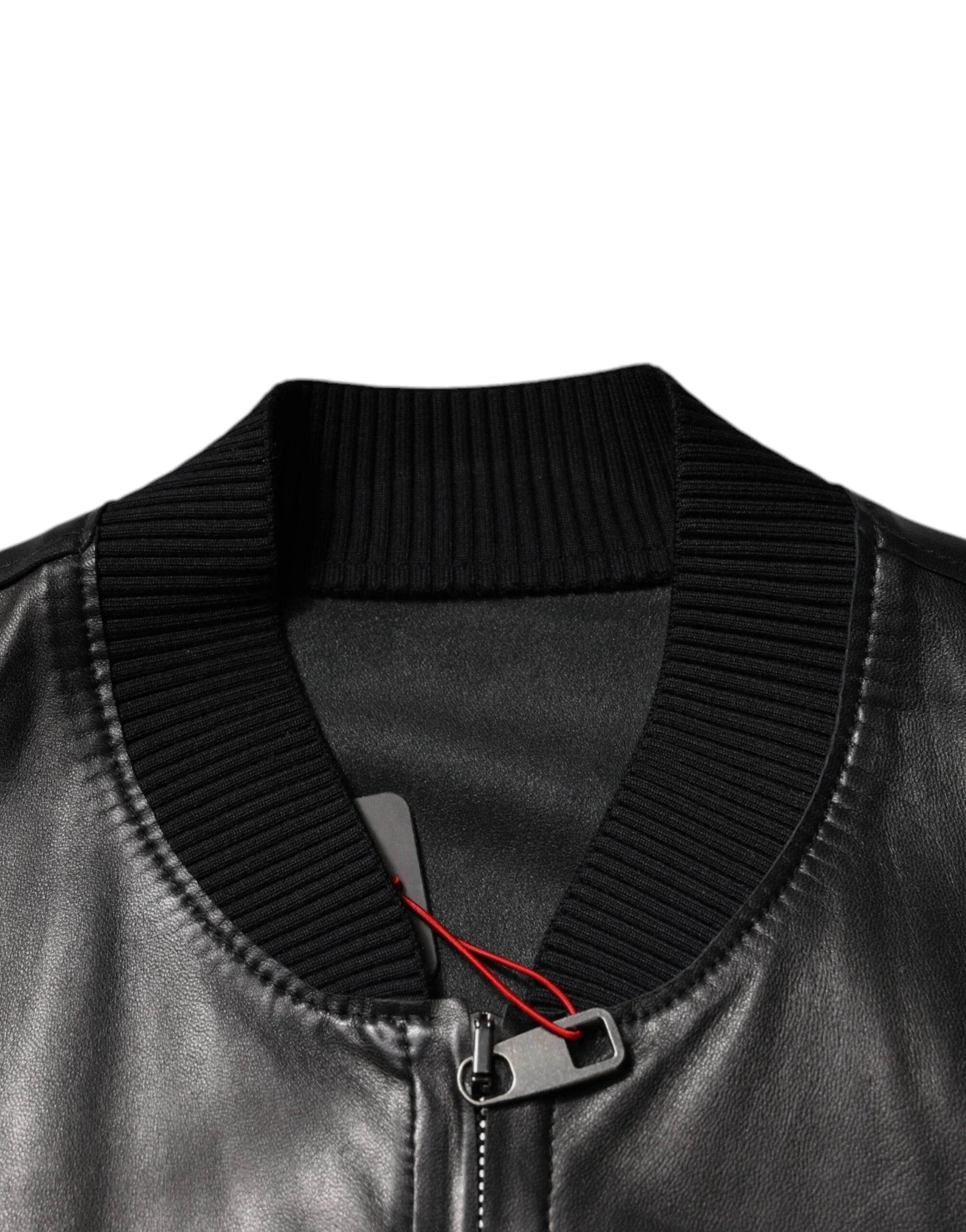 Dolce & Gabbana Black Lambskin Full Zip Biker Blouson Jacket - IT44 | XS - Bomber Jackets