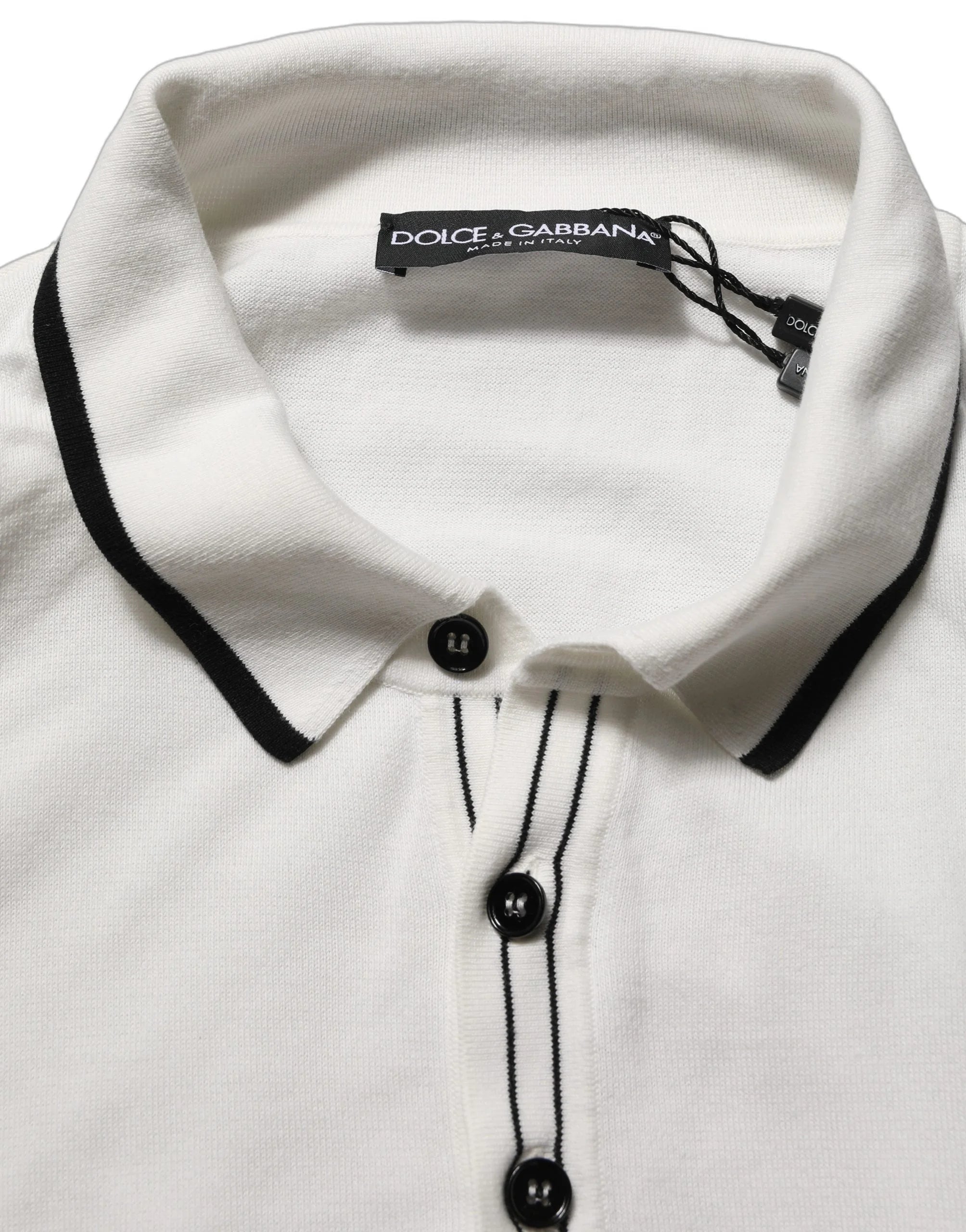 Dolce & Gabbana Black Leaf Print Silk Men Crew Neck T-shirt - IT48 | M