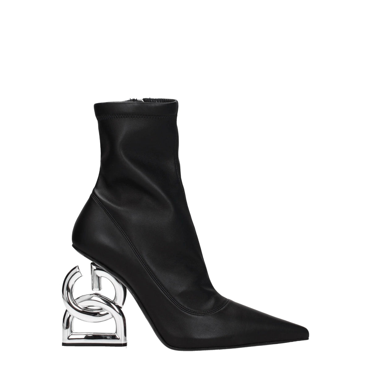 Dolce & Gabbana Black Leather Ankle Boots - EU35/US5