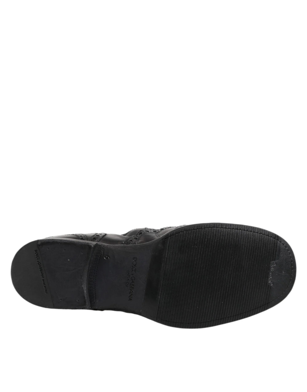 Dolce & Gabbana Black Leather Ankle Boots Slip On Shoes - EU40/US7