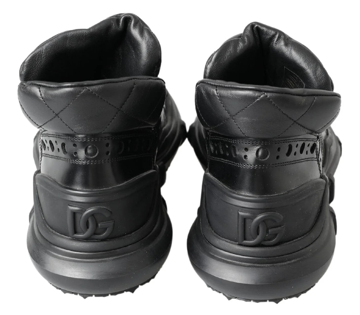 Dolce & Gabbana Black Leather Ankle Casual Boots - Boots