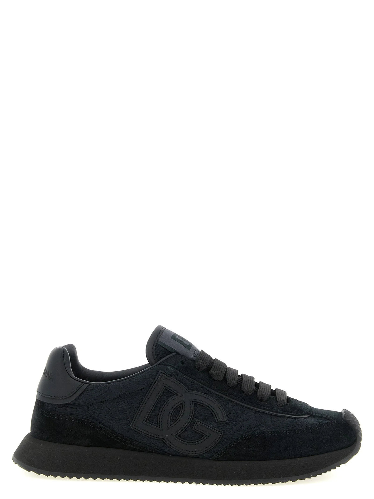 Dolce & Gabbana Black Leather Athletic Sneakers - EU41/US11