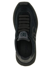 Dolce & Gabbana Black Leather Athletic Sneakers - EU41/US11