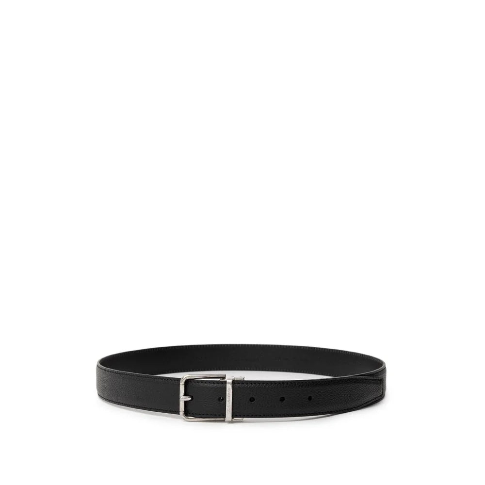 Dolce & Gabbana Black Leather Belt - 90 cm / 36 Inches - Belts