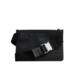 Dolce & Gabbana Black Leather Belt Bag