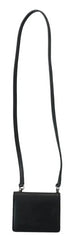 Dolce & Gabbana Black Leather Bifold Shoulder Sling Women Wallet - Wallets