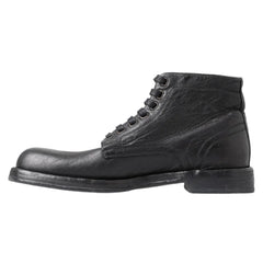 Dolce & Gabbana Black Leather Boot - EU41.5/US8.5