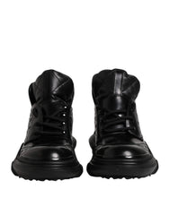 Dolce & Gabbana Black Leather Casual Mens Ankle Boots Shoes - EU40/US7