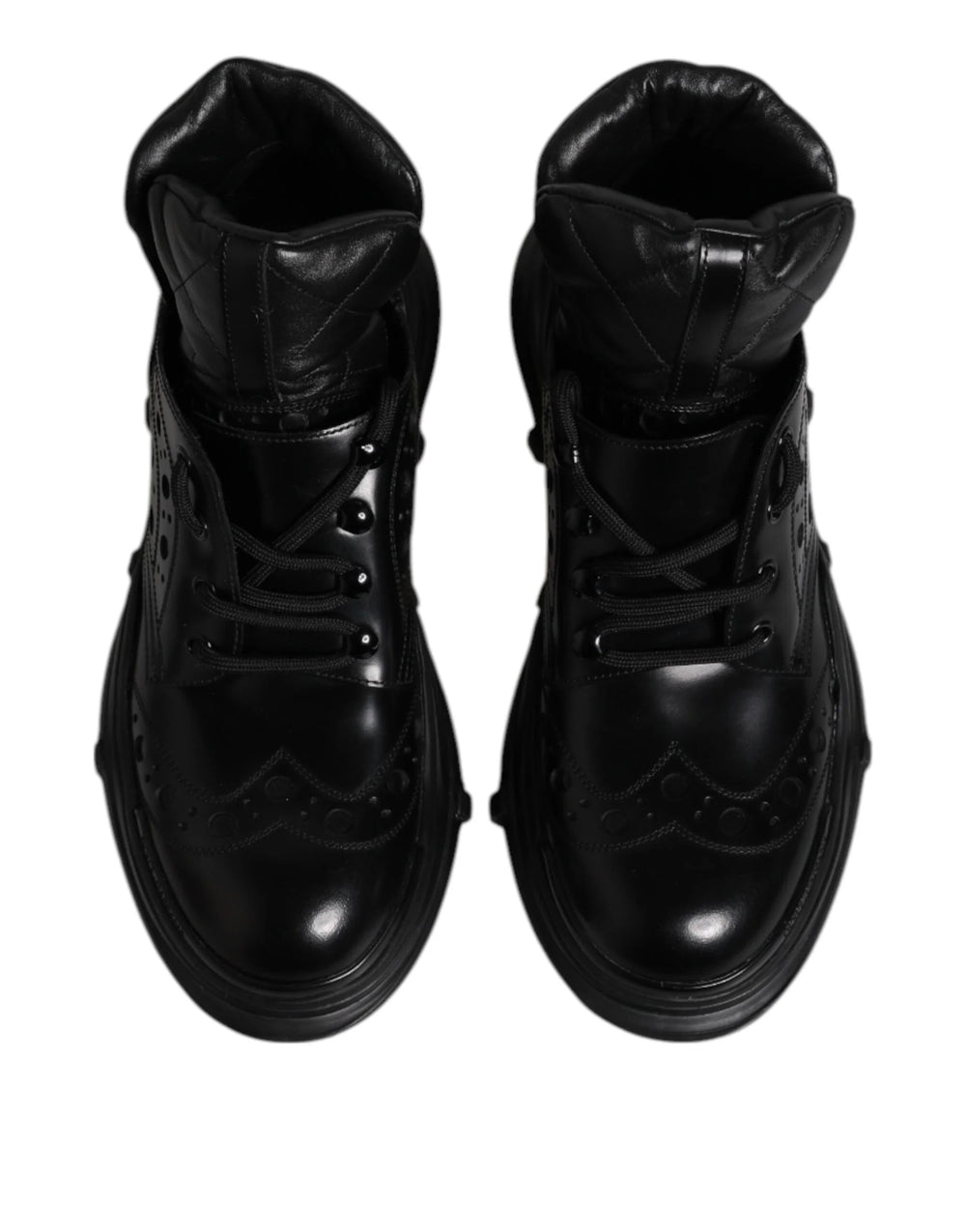 Dolce & Gabbana Black Leather Casual Mens Ankle Boots Shoes - EU40/US7