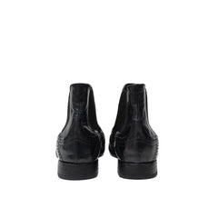Dolce & Gabbana Black Leather Chelsea Boots - EU42/US9