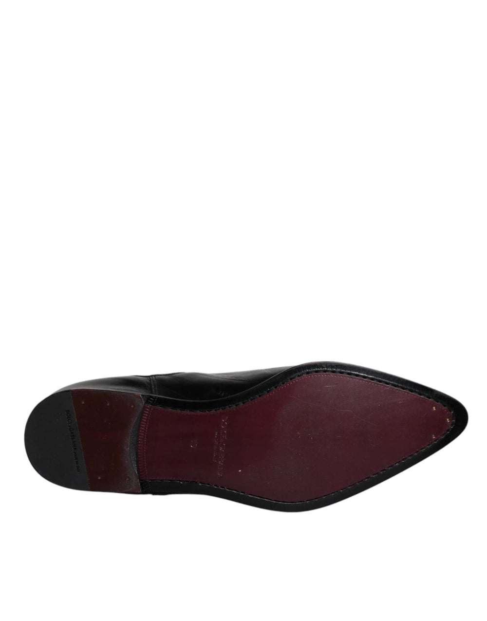 Dolce & Gabbana Black Leather Chelsea Men Ankle Boots Shoes - EU44/US11 - Boots