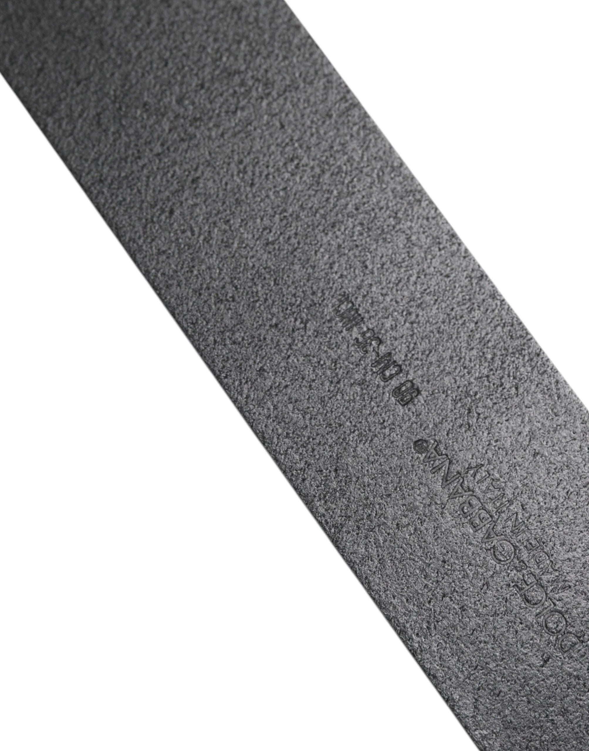 Dolce & Gabbana Black Leather Classic Metal Buckle Belt - Belts