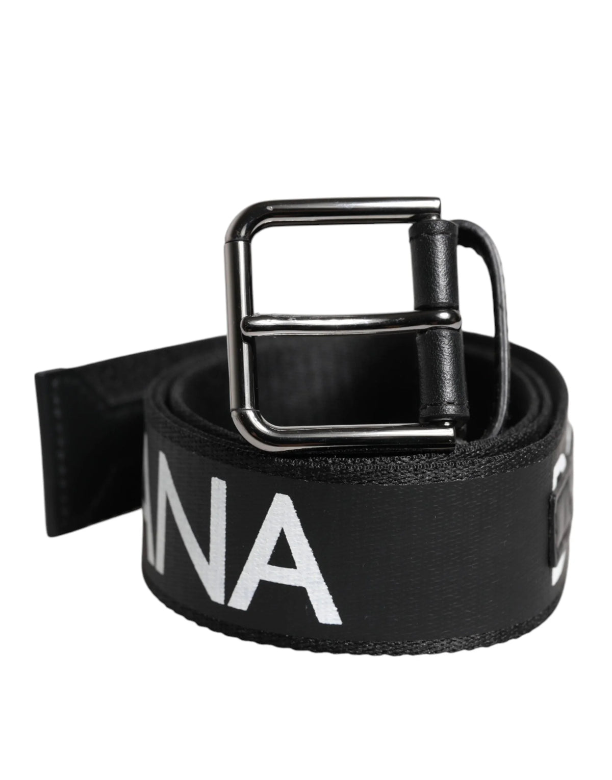 Dolce & Gabbana Black Leather Classic Metal Logo Buckle Belt - 100 cm / 40 Inches - Belts