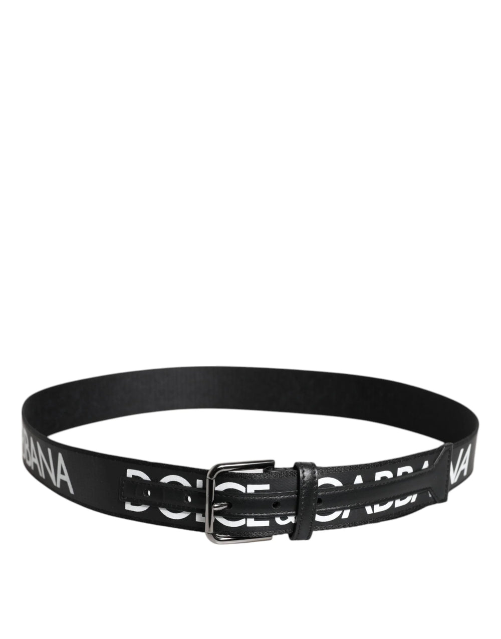Dolce & Gabbana Black Leather Classic Metal Logo Buckle Belt - 100 cm / 40 Inches - Belts
