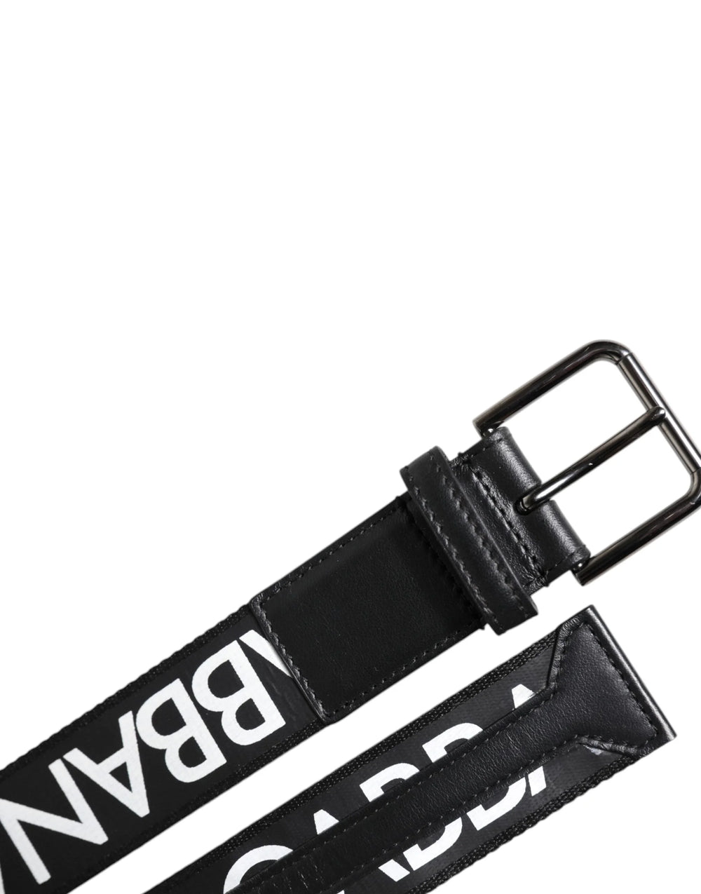 Dolce & Gabbana Black Leather Classic Metal Logo Buckle Belt - 100 cm / 40 Inches - Belts