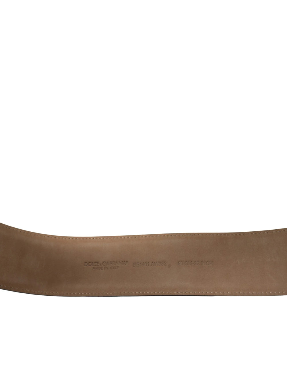 Dolce & Gabbana Black Leather Classic Metal Oval Buckle Belt - 85 cm / 34 Inches - Belts