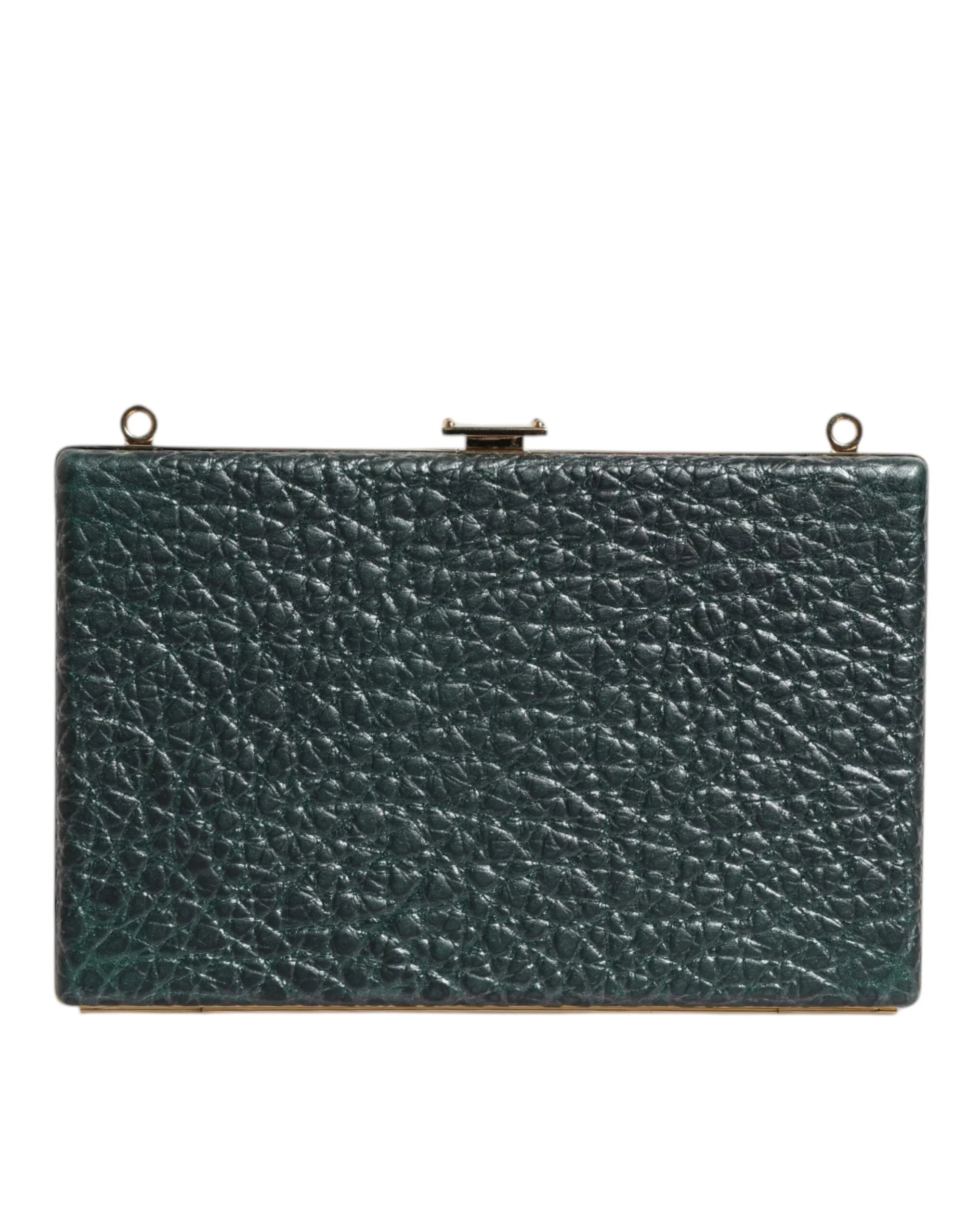 Dolce & Gabbana Black Leather Clutch Evening Crossbody Bag - Clutch Bags