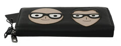 Dolce & Gabbana Black Leather #DGFAMILY Zipper Continental Mens Wallet - Wallets