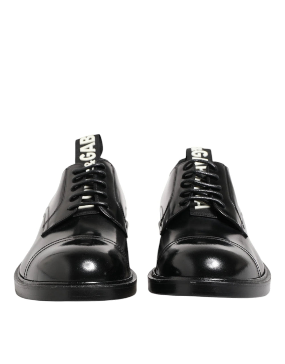 Dolce & Gabbana Black Leather Dress Lace Up Men Formal Shoes - EU41/US8 - Shoes